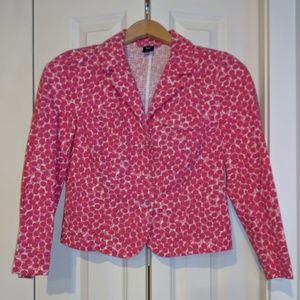 Gap Pink Dotted Blazer